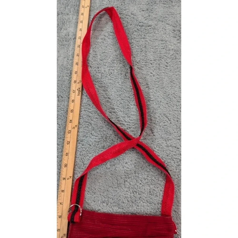 Vintage Cincinnati Reds Corduroy Crossbody Purse Bag Retro Mr Redlegs MLB Pouch